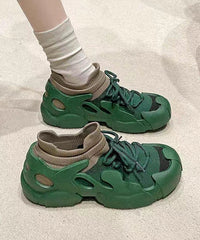 Versatile Purple Lace Up Sports Shoes With Platform