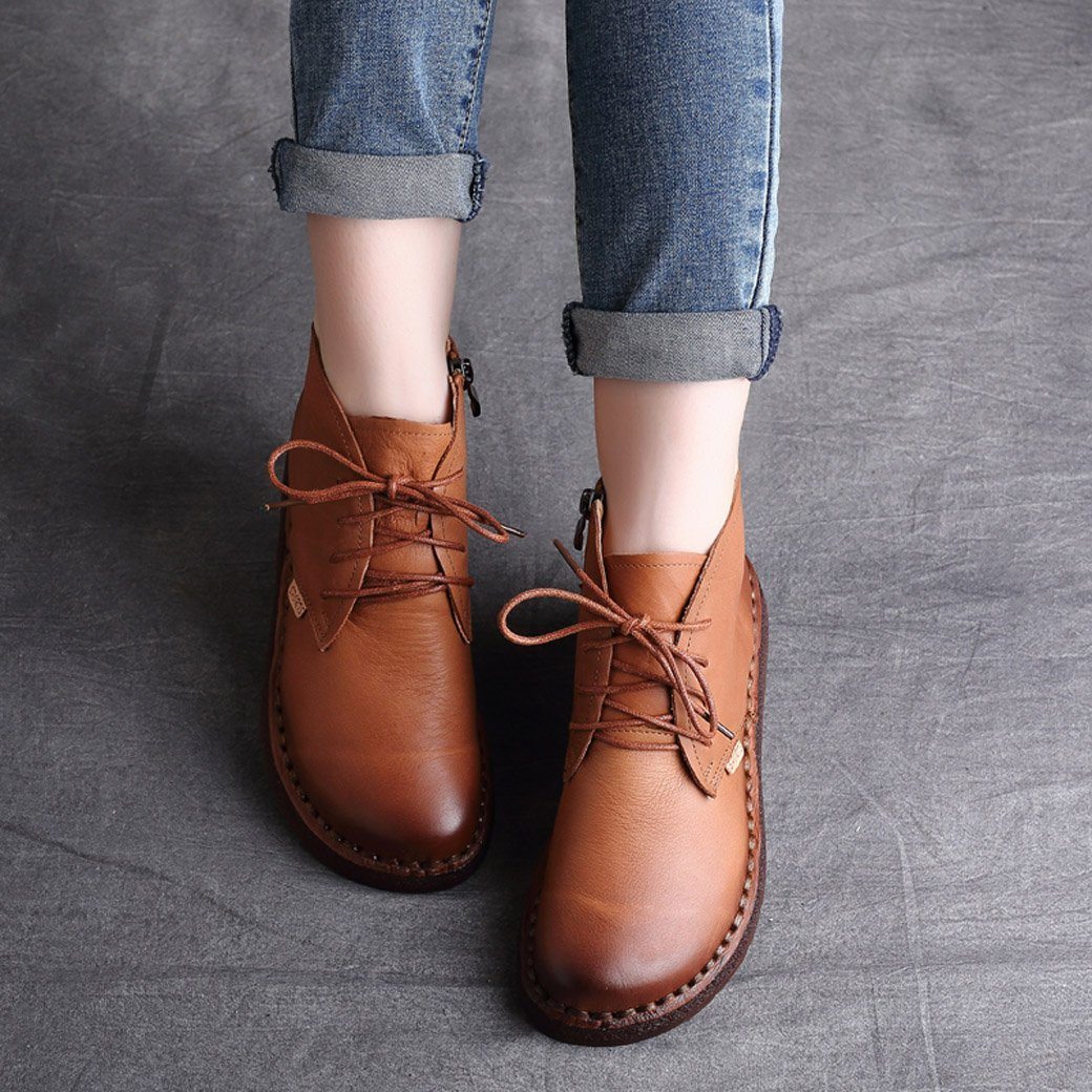 Cozy Autumn Winter Retro Handmade Boots 35-42