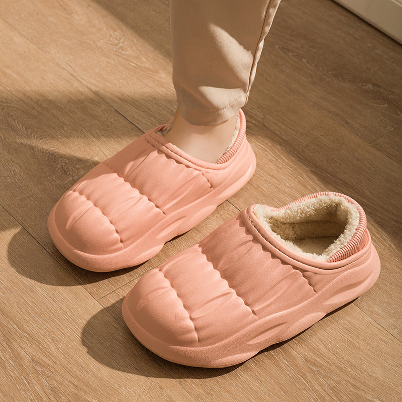 Winter Wool Liner Indoor Warm Solid Shoes