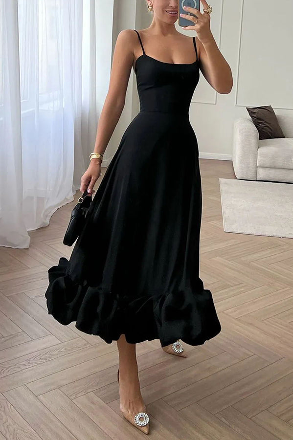 camisole waist cinching charm multi-color banquet party MIDI skirt