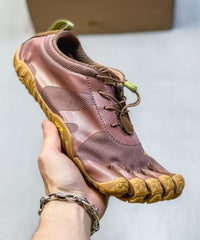 Stylish Khaki Stretch Fabric Flat Shoes Splicing Cross Strap