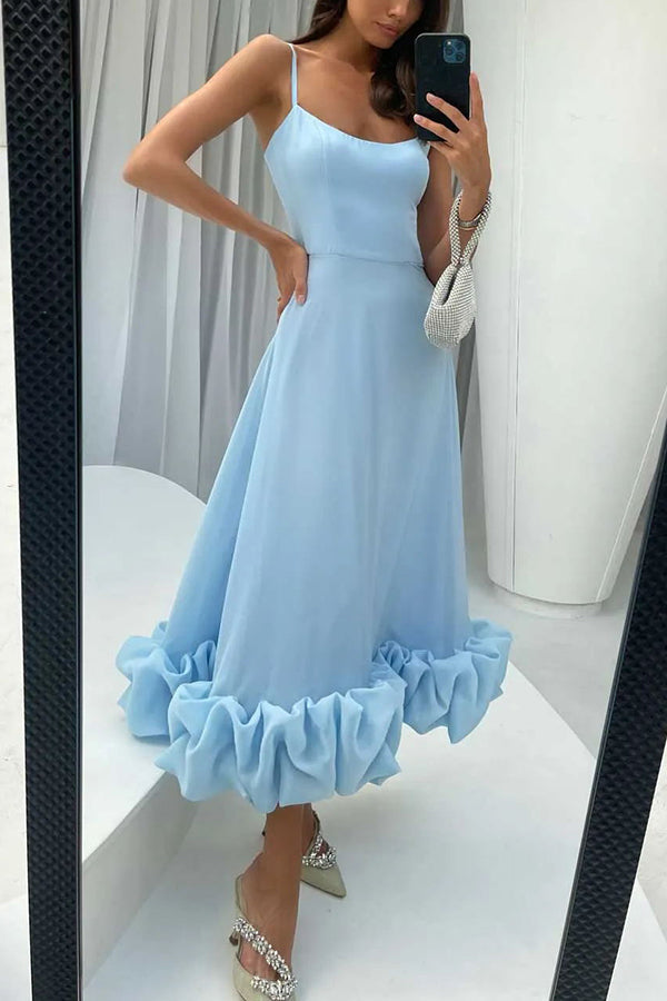 camisole waist cinching charm multi-color banquet party MIDI skirt