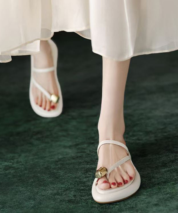 Summer French Toe Set Black Slide Sandals