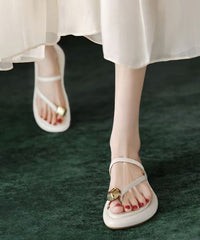 Summer French Toe Set Black Slide Sandals