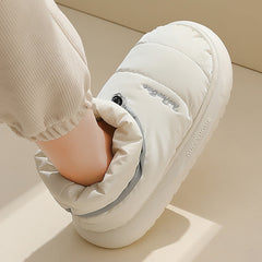 Winter Down Fabric Indoor Waterproof Cotton Shoes