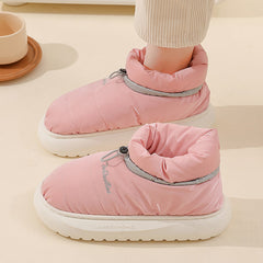 Winter Down Fabric Indoor Waterproof Cotton Shoes
