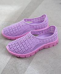 Baby Blue Comfortable Hollow Out Beach Flats Shoes