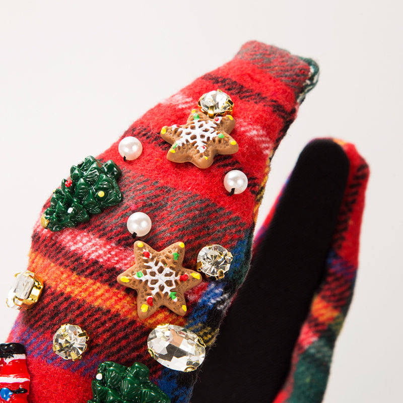 Christmas Velvet Pearl Headband