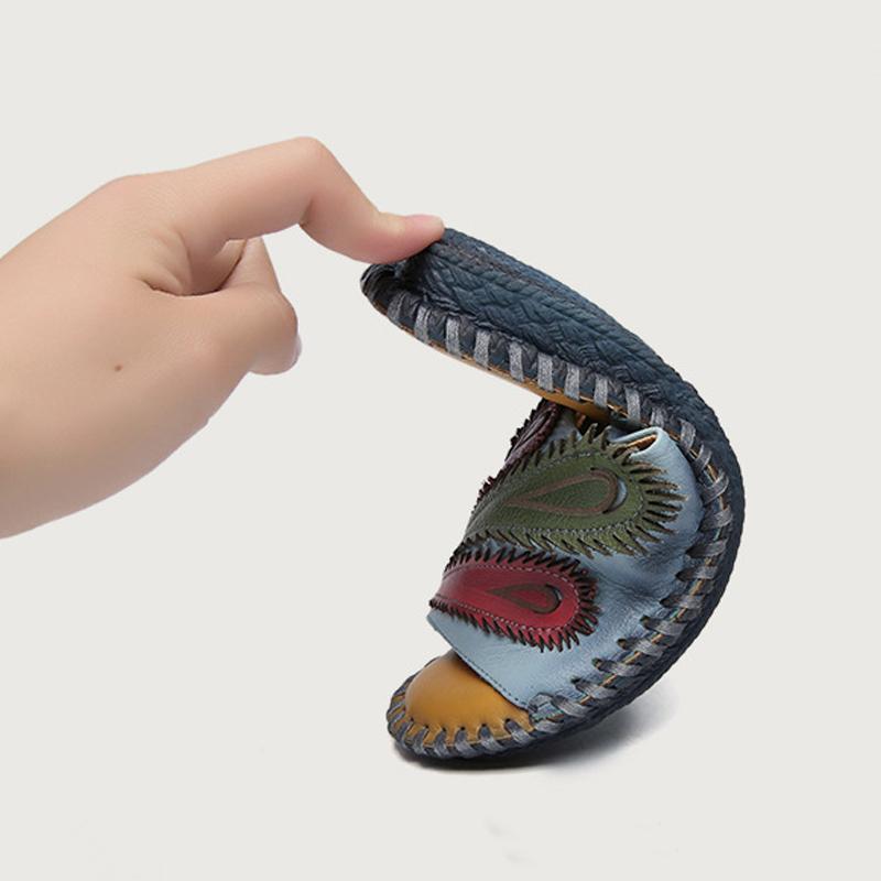 Ethnic Style Flat Bottom Casual Beach Slippers