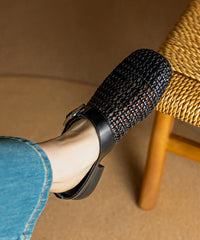 Original Design Silver Hollow Out Slide Sandals