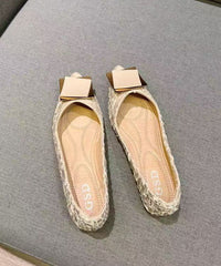 Stylish Splicing Flats Blue Satia Pointed Toe Sequined