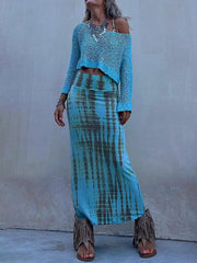 Sunny Meadow Crop Knit Cover-up Top