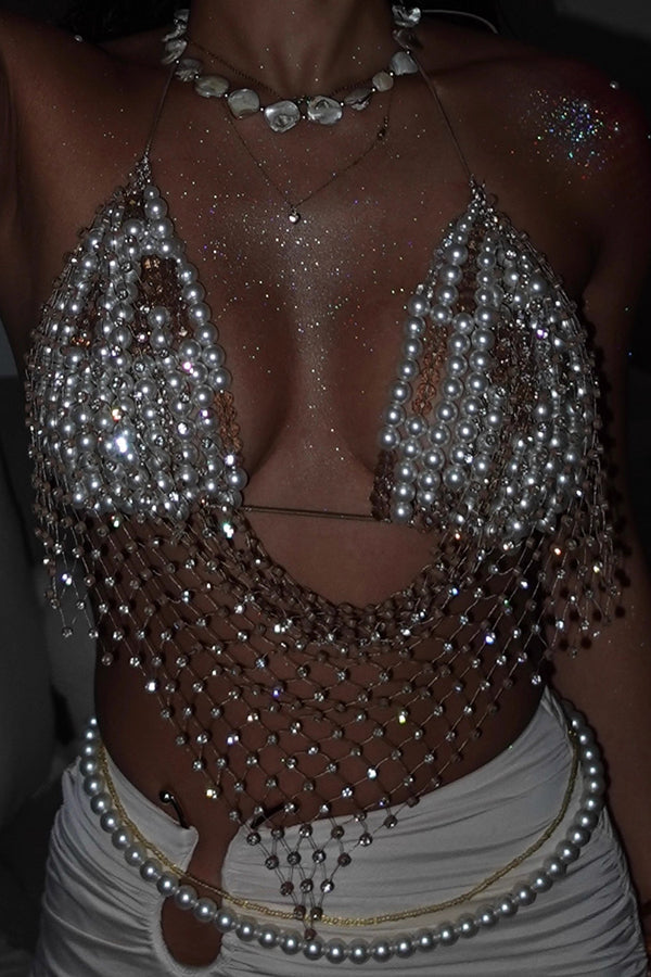 Holiday Beach Multi-Layer Pearl Body Chain
