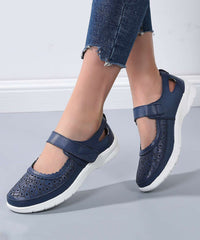 Summer Comfortable Cowhide Leather Sandals Hollow Out