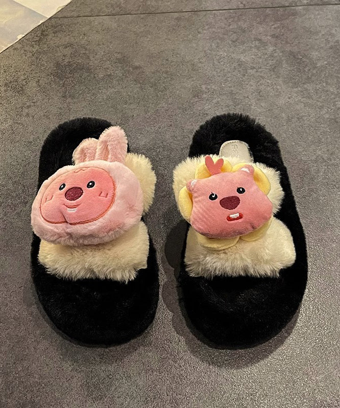 Cartoon Thick Sole Home Comfortable Plush Slippers