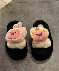 Cartoon Thick Sole Home Comfortable Plush Slippers
