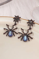 Moonstone Dark Spider Earrings