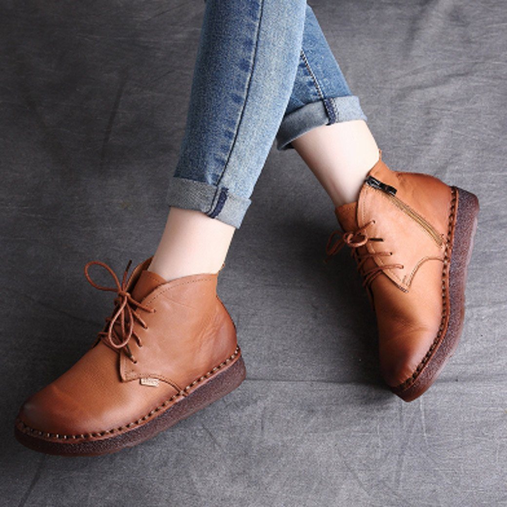 Cozy Autumn Winter Retro Handmade Boots 35-42
