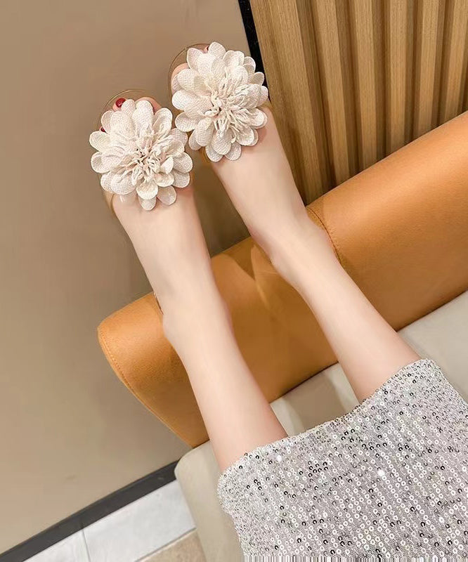 Floral Fish Mouth Flat and Comfortable Sandals