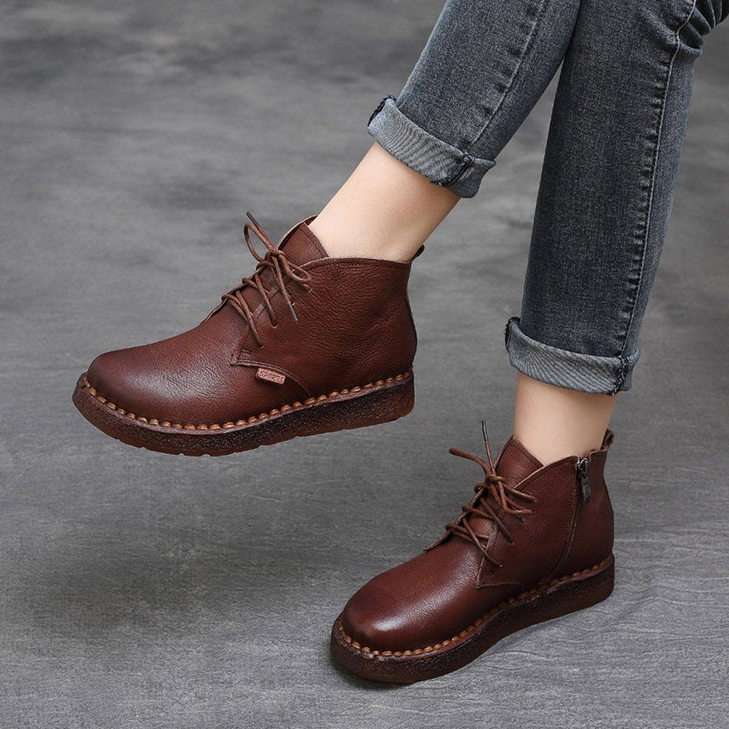 Cozy Autumn Winter Retro Handmade Boots 35-42