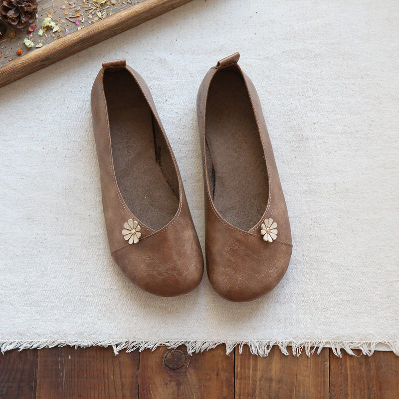 Summer Retro Floral Decorated Casual Shoes