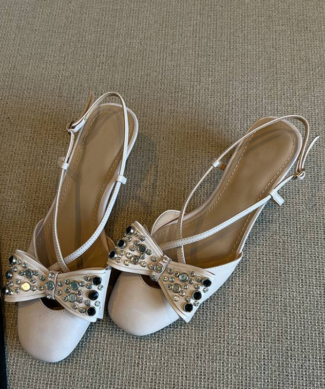 Stylish Blue Suede Bow Cross Strap Splicing Sandals