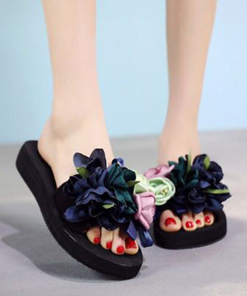 Vacation Flower Beach Slide Sandals