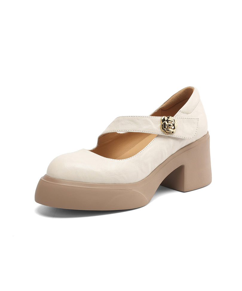 Splicing Chunky Loafer Shoes Black Sheepskin