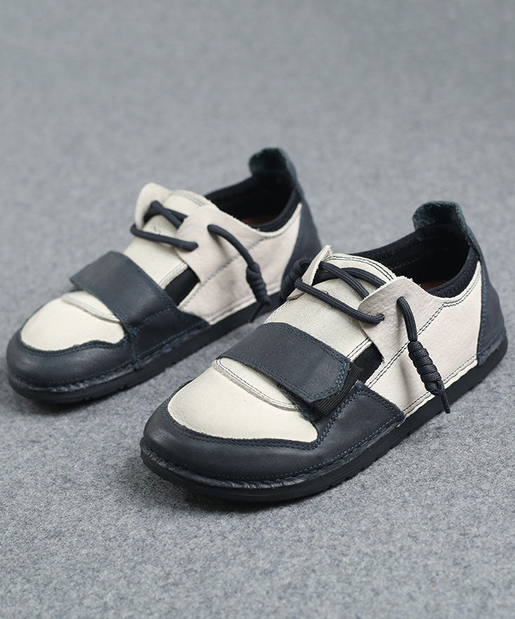 Casual Beige Flat Shoes For Splicing Flat Feet Shoes