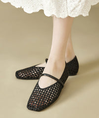 Gold Flat Bottomed Mesh Sandals