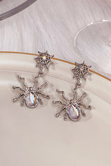 Moonstone Dark Spider Earrings