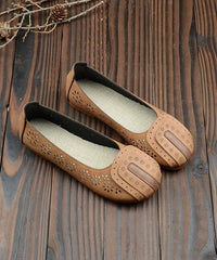 Beige For Hollow Out Flat Feet Shoes