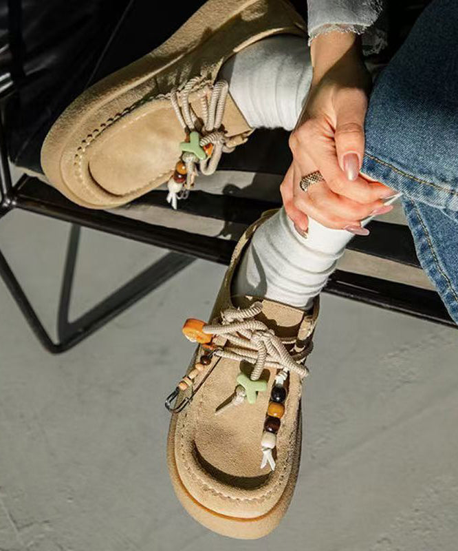 Spring New Style Lace Up Versatile Platform Shoes