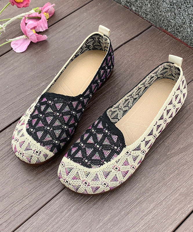 Casual Red Breathable Soft Soled Flats Shoes