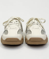 Silver Platform Faux Leather Chic Splicing Slide Sandals Lace Up