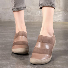 Spring New Women's Leather Retro Casual Shoes