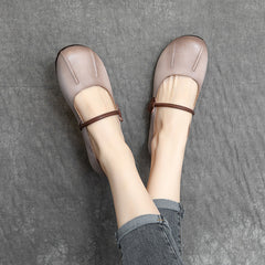 Spring Summer Retro Leather Casual Shoes