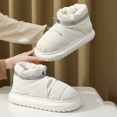Winter Down Fabric Indoor Waterproof Cotton Shoes