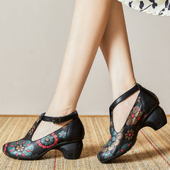 Autumn Retro Leather Pump Casual Shoes