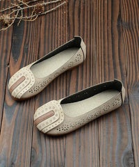 Beige For Hollow Out Flat Feet Shoes