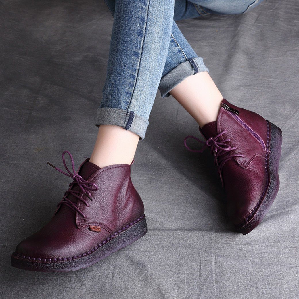 Cozy Autumn Winter Retro Handmade Boots 35-42