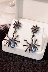 Moonstone Dark Spider Earrings