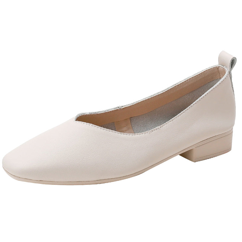 Summer Retro Soft Leather Wedge Casual Shoes (34-40)