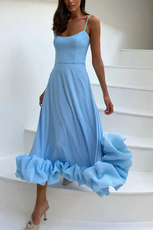 camisole waist cinching charm multi-color banquet party MIDI skirt