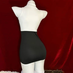 CuteTight-fitting Flirtatious Temptation Wrapped Hip Skirt Secretary Outfit Erotic Lingerie Jumpsuit Uniform Passion Suit