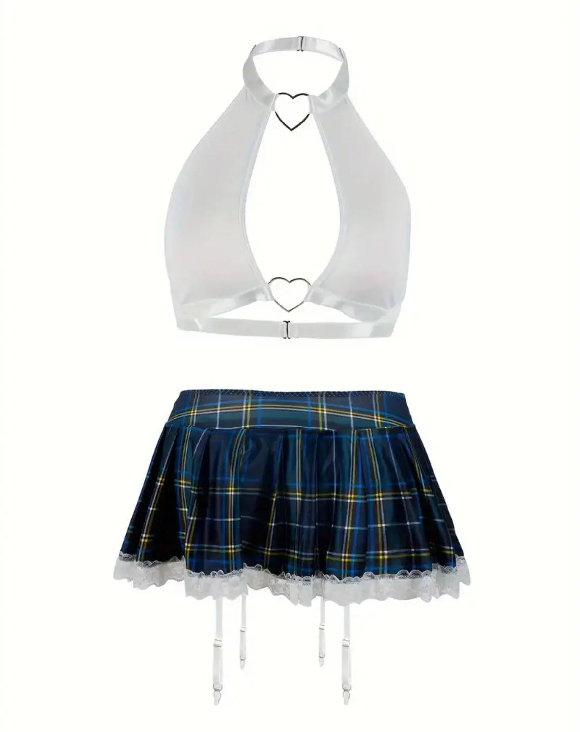 Erotic Student Uniform Bra And Panty Set Underwear Transparent Bra Exotic Sets Thong Porn Lingerie Set