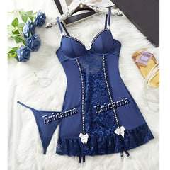 Lace Lingerie Set g-String Skirt Ensemble Erotic Bra set Erotic Underwear