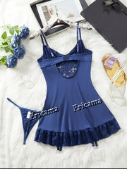 Lace Lingerie Set g-String Skirt Ensemble Erotic Bra set Erotic Underwear
