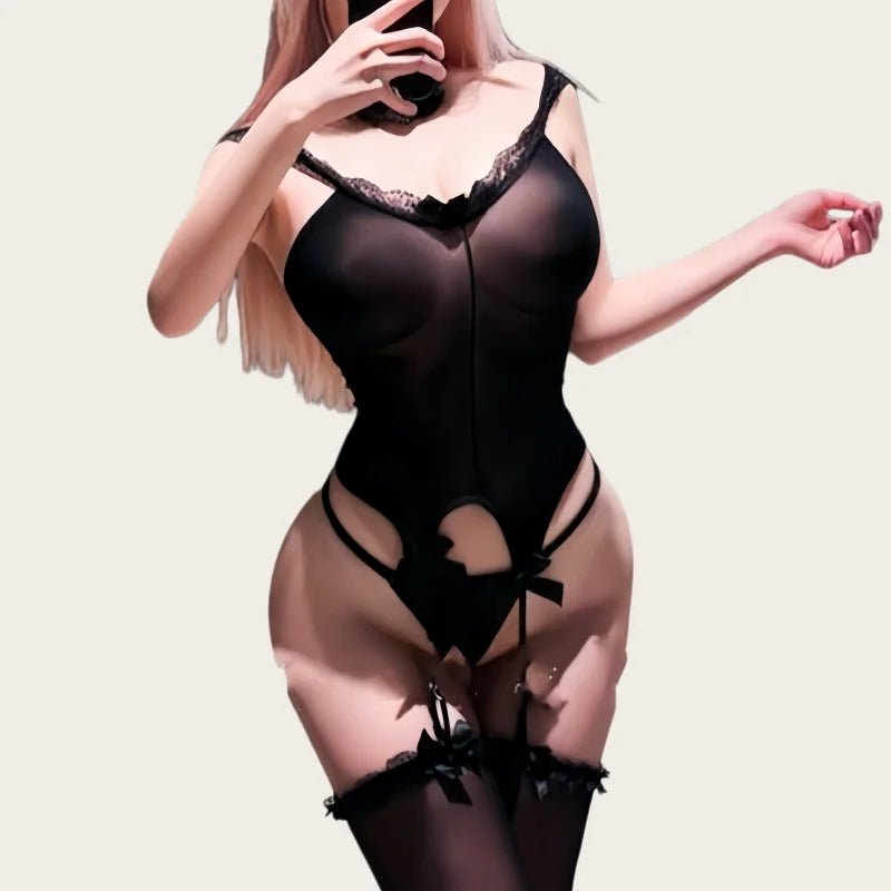 Sleeveless Backless Exposed Tight-fitting Flirtatious Temptation Rabbit Girl Uniform Underwear Passion Set