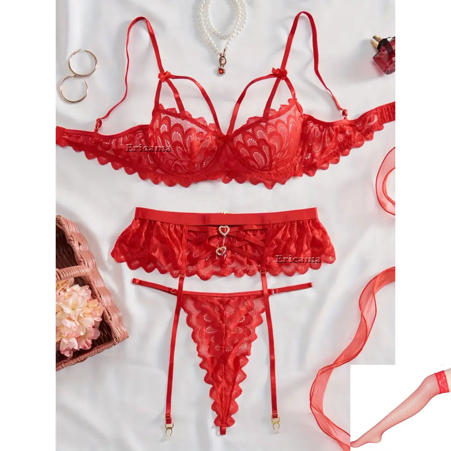 Lace Lingerie Transparent Porno Lace Erotic Underwear Bra Set And Lingerie Erotic Sleepwear
